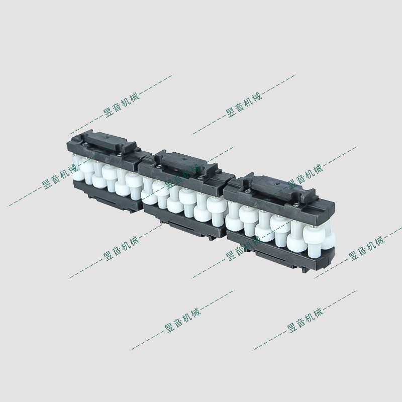 单排转弯分道滚珠护栏